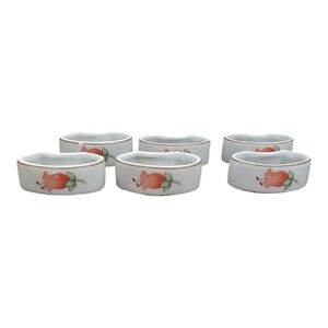 Apilco Virginie Vintage Peach Floral Napkin Holders‎